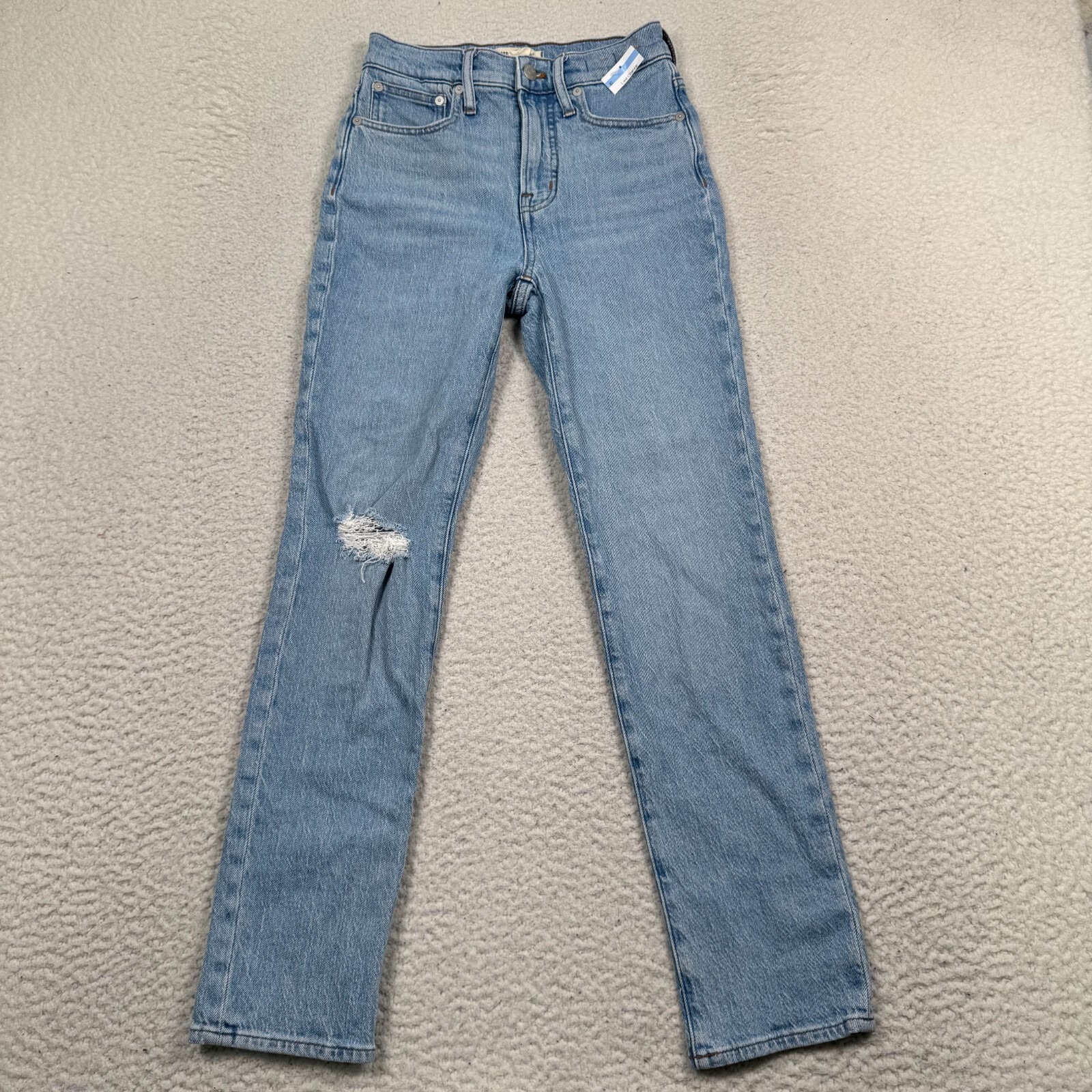 Nwt Madewell The Perfect Vintage Jeans Womens 24 Distressed Medium Wash Denim